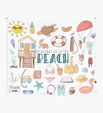 Ich wäre lieber am Strand Wandbehang