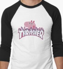 Heavy Metal Pig Men's Baseball ¾ T-Shirt