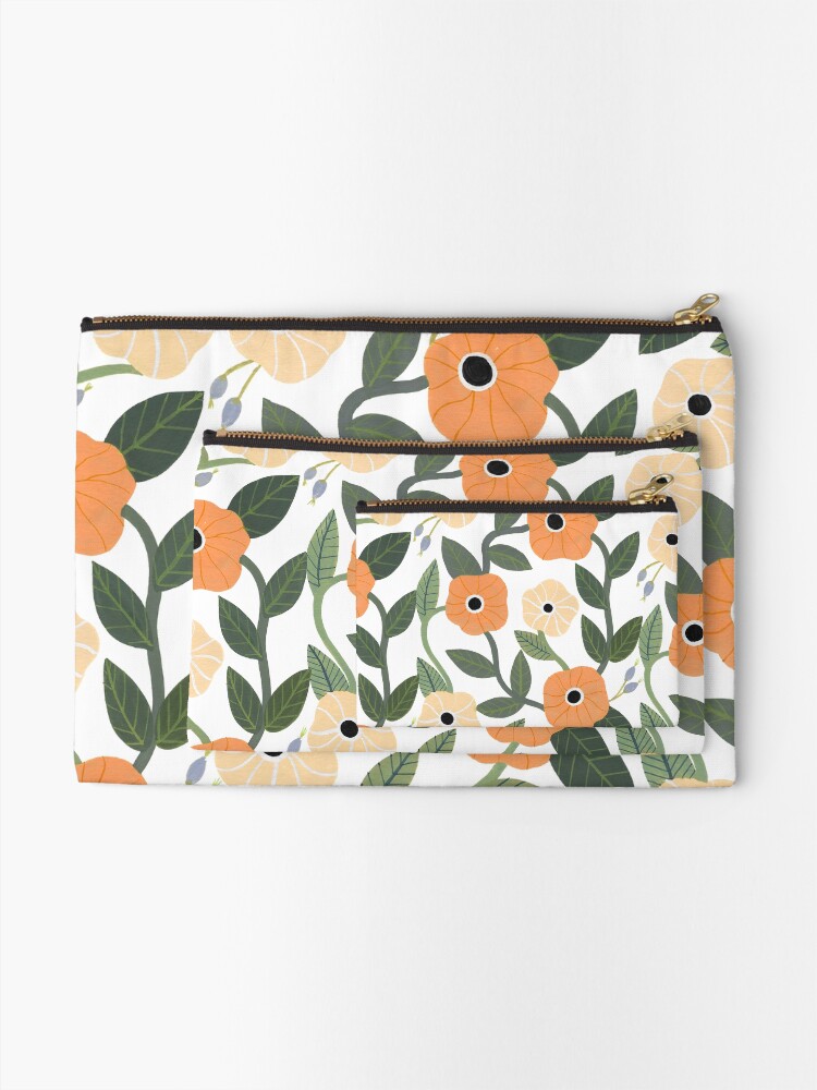 Alternate view of Flower Power Zipper Pouch