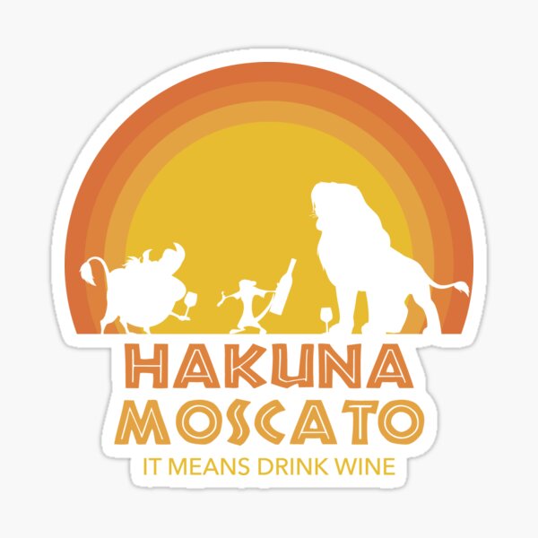Artikel-Vorschau von Hakuna Moscato Es bedeutet Wein trinken, designt und verkauft von Monster  Merch.