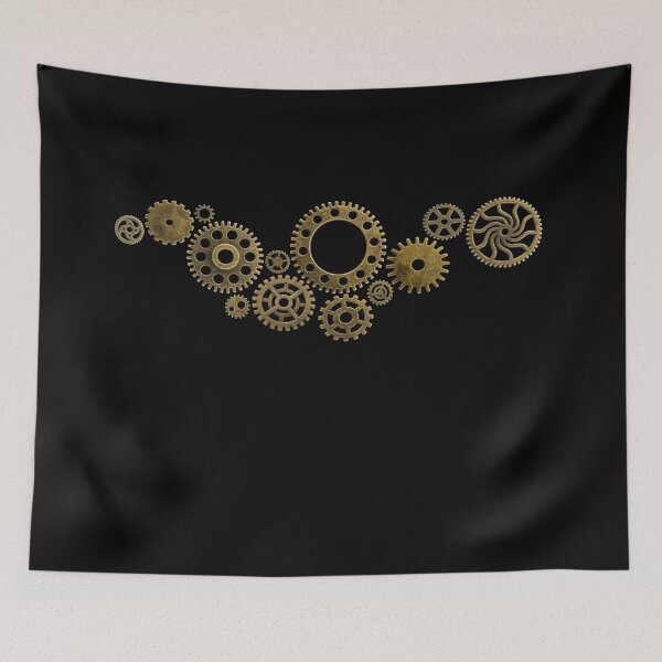 Item preview, Old cogs on a worn isolated background technology circuits machine  designed and sold by MarketVisionAV.