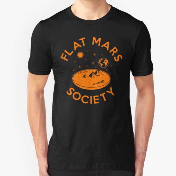 Flat Mars Society Slim Fit T-Shirt