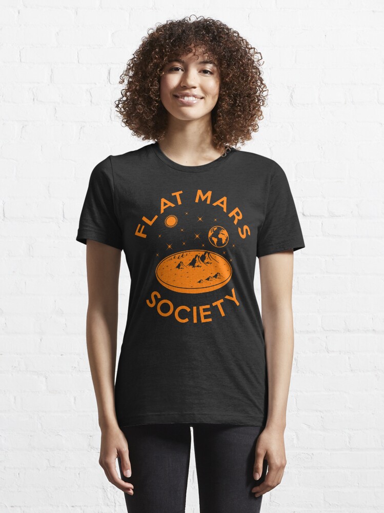 Alternate view of Flat Mars Society Essential T-Shirt