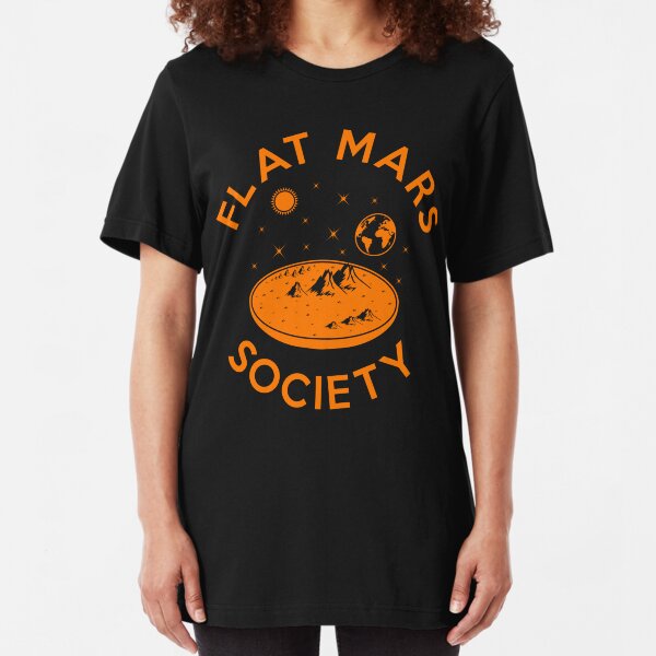 Flat Mars Society Slim Fit T-Shirt