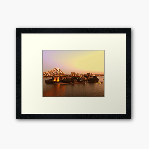Kangaroo Point, Brisbane Framed Art Print