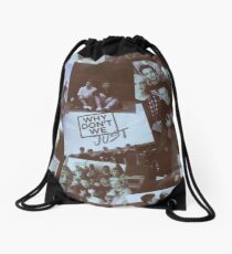 why dont we blure Drawstring Bag