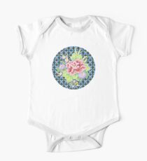 Kimono Bouquet Brocade One Piece - Short Sleeve