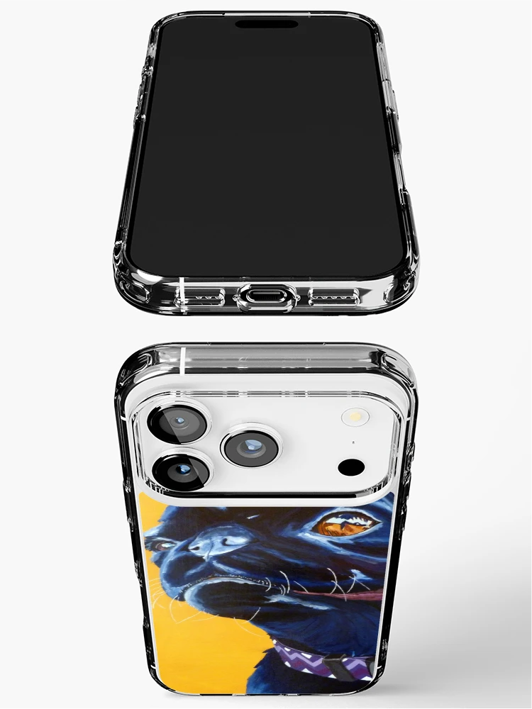Thumbnail 3 of 5, iPhone Case, Smiling Pug designed and sold by Krista Wells.