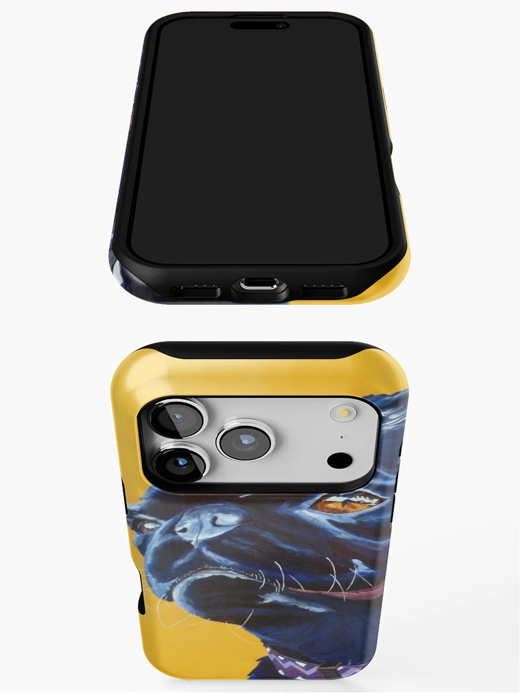 Thumbnail 3 of 4, iPhone Case, Smiling Pug designed and sold by Krista Wells.