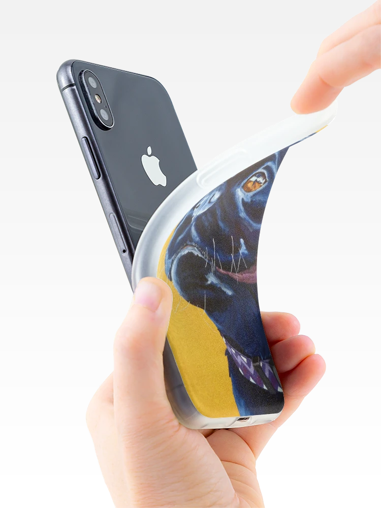 Thumbnail 4 of 5, iPhone Case, Smiling Pug designed and sold by Krista Wells.