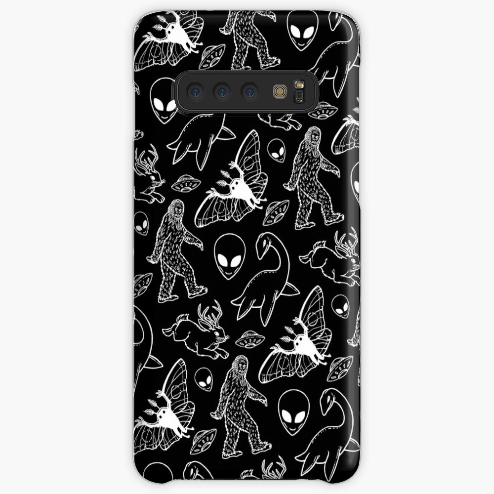 Cryptid Pattern (Black Background) Case & Skin for Samsung Galaxy