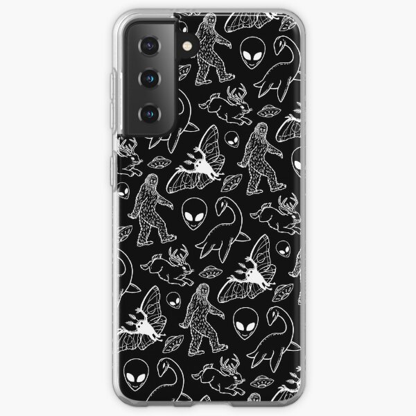 Cryptid Pattern (Black Background) Samsung Galaxy Soft Case