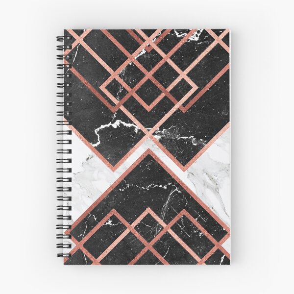 Item preview, Hourglass - abstract geometric composition, marble and rosegold designed and sold by cadinera.