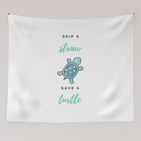 Item preview, skip a straw save a turtle designed and sold by allurasblog.