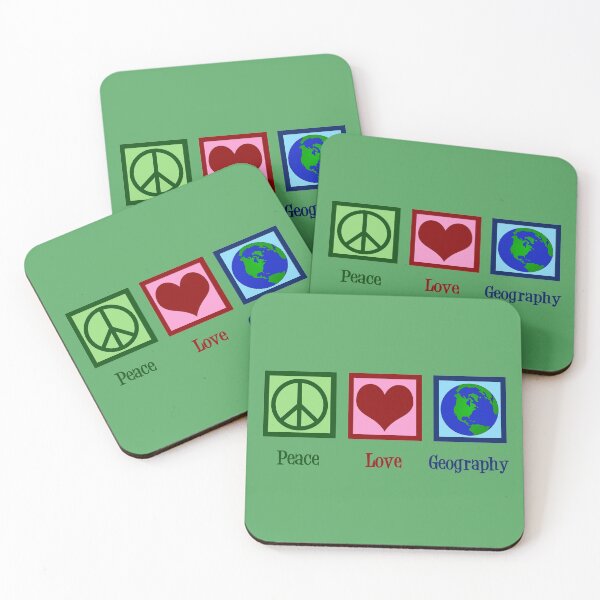 Item preview, Peace Love Geography designed and sold by Epic Love Designs.