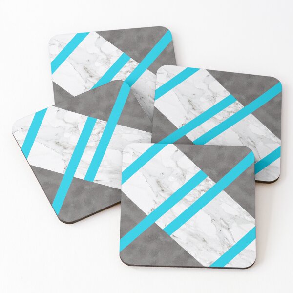 Item preview, Blue Striping, Marble and Silver designed and sold by cadinera.