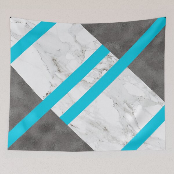 Item preview, Blue Striping, Marble and Silver designed and sold by cadinera.
