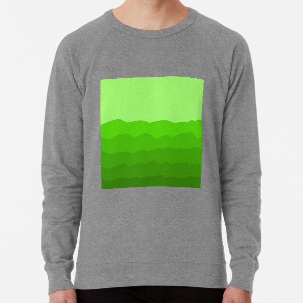 Beachy, sea, ocean, water, green, sea waves, waves Lightweight Sweatshirt