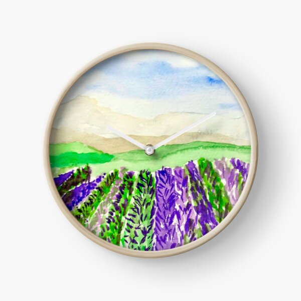 Lavender Fields Clock
