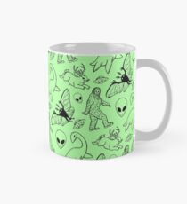 Cryptid Pattern (Green Background) Mug