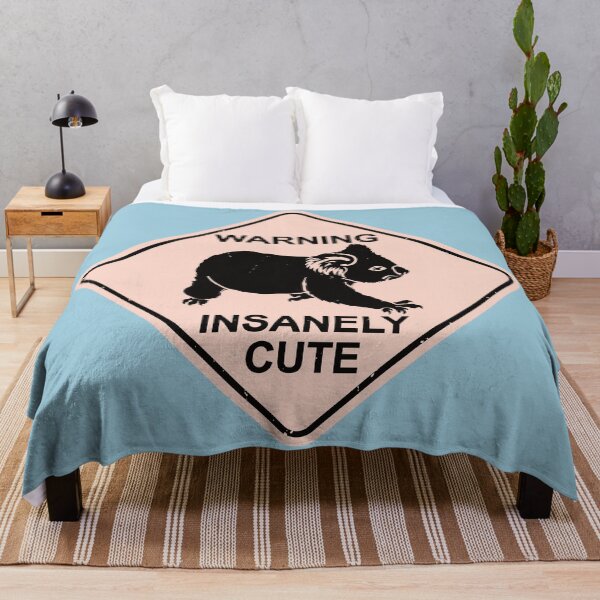 Item preview, Warning - Insanely Cute - Funny Koala Road Sign - Pink designed and sold by IncognitoMode.