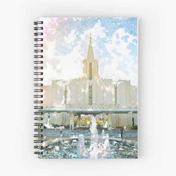 Item preview, Jordan River Utah LDS Temple Watercolor designed and sold by melodyrosemedia.