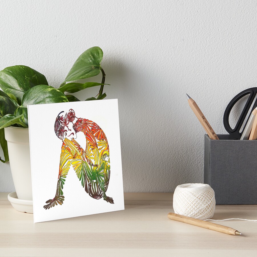 Flower child Art Board Print