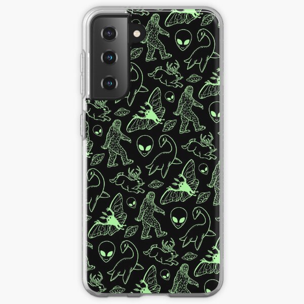 Cryptid Pattern (Green Lines) Samsung Galaxy Soft Case