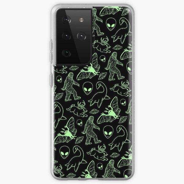 Cryptid Pattern (Green Lines) Samsung Galaxy Soft Case