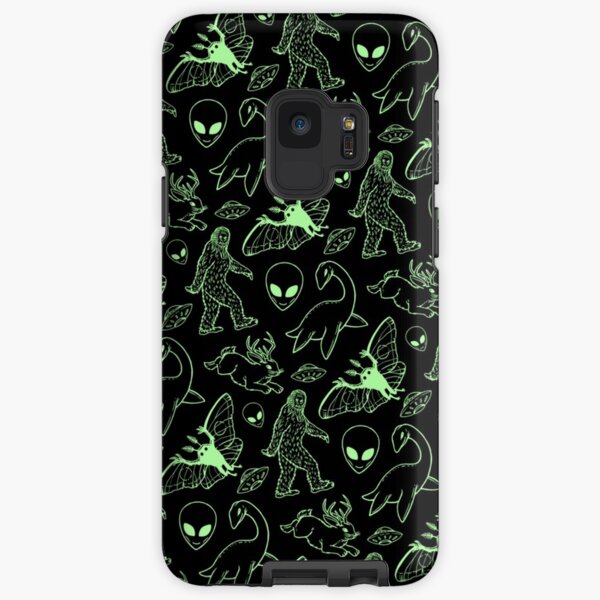 Cryptid Pattern (Green Lines) Samsung Galaxy Tough Case