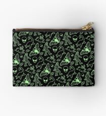 Cryptid Pattern (Green Lines) Studio Pouch
