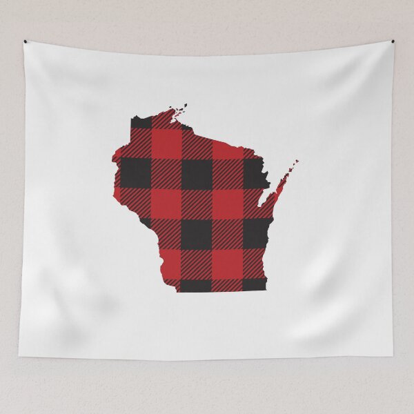 Item preview, Wisconsin State Flannel Plaid Design designed and sold by DoctorWatsonArt.