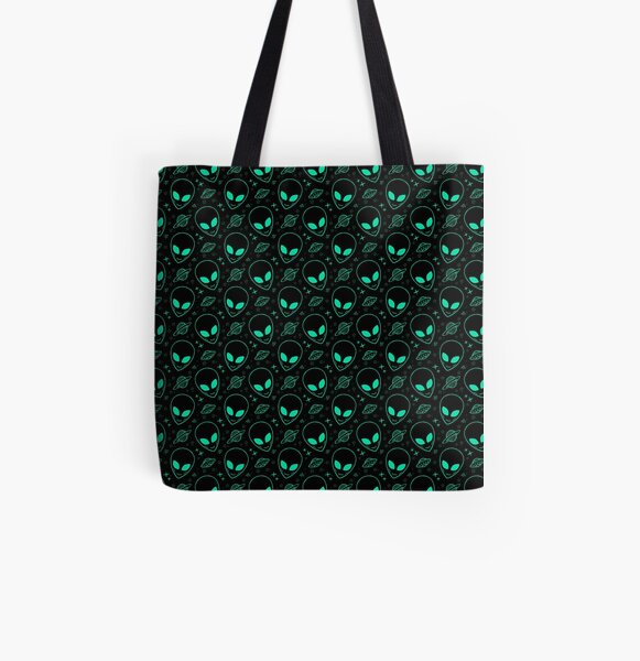 Alien Pattern All Over Print Tote Bag