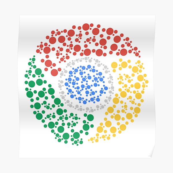 Chrome Logo Poster