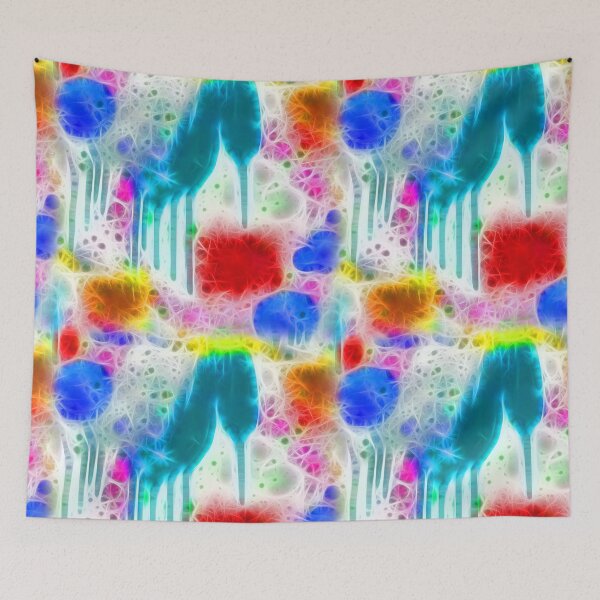 Item preview, Paint Splats Topaz Glow designed and sold by dkatesmith.
