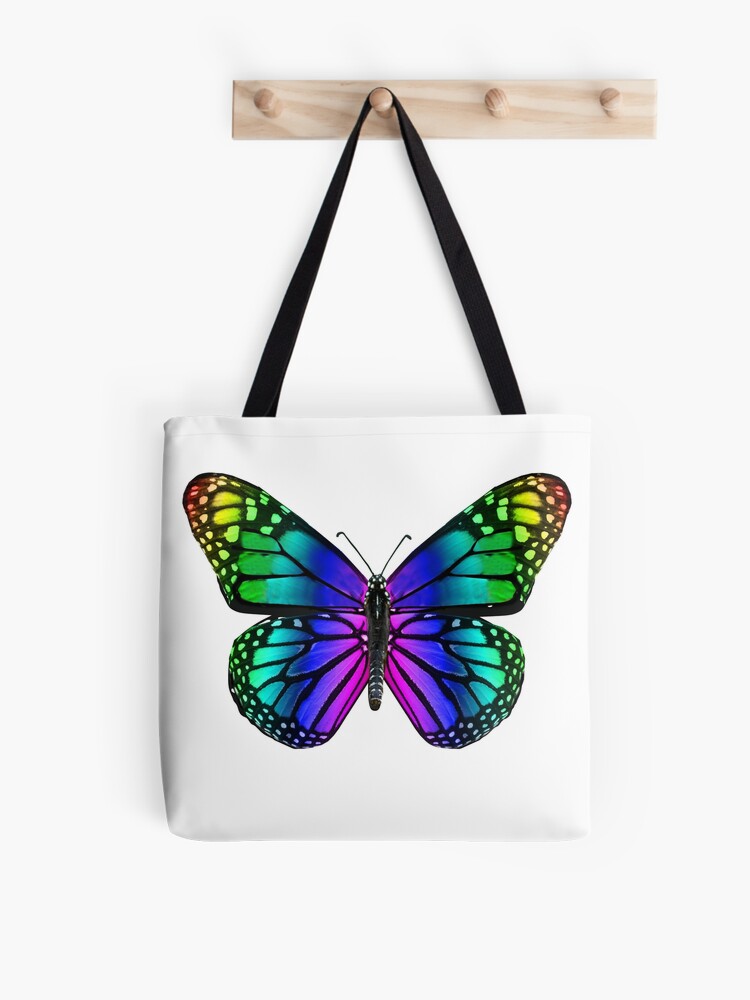 Flowers, Rainbow, Butterflies Waterproof Travel Bag