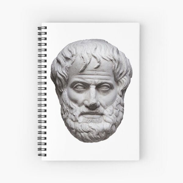 Aristotle white Spiral Notebook