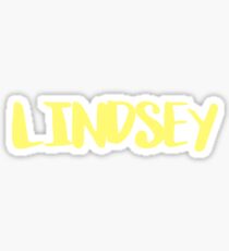 Lindsey - light yellow Sticker