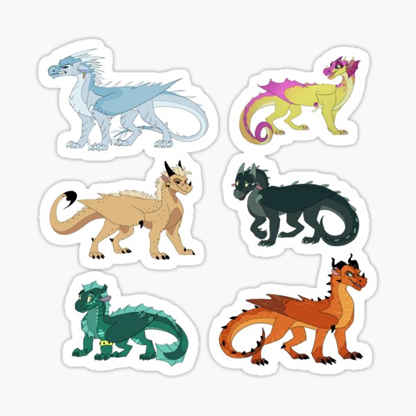 Wings of Fire - Jade Academy arc sticker set Sticker