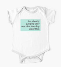 I'm Silently Judging Your Machine Learning Algorithm - Mint Short Sleeve Baby One-Piece