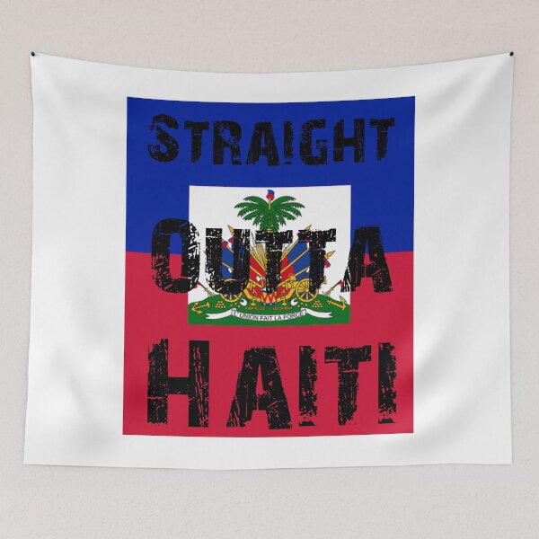 Item preview, Straight Outta Haiti With Flag - Soti Tou Dwat Nan Ayiti Avèk Drapo designed and sold by makeitadmirable.