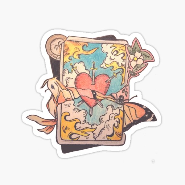 Vista previa del artículo con la obra «Tarjeta de Tarot Halsey», diseñado y vendido por IHopeHopeless.