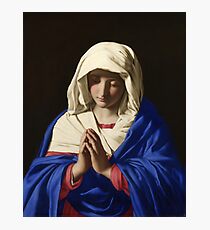 The Virgin in Prayer - Giovanni Battista Salvi da Sassoferrato Photographic Print