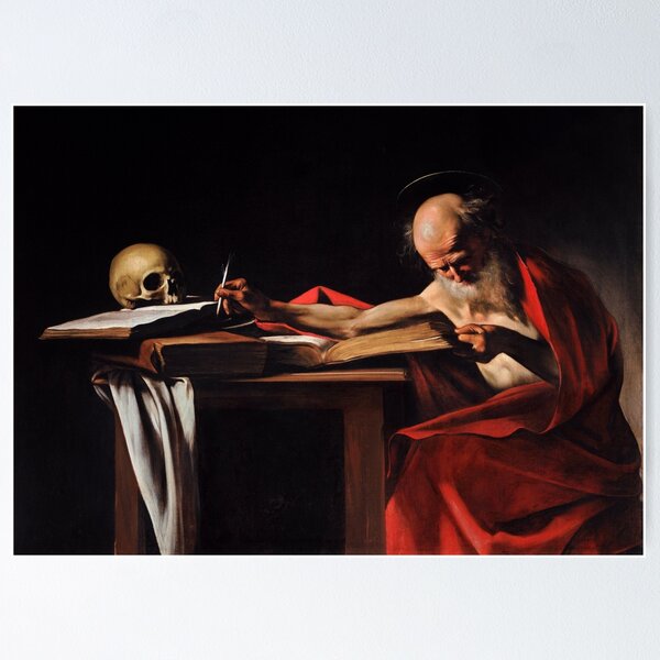 Item preview, Saint Jerome Writing - Michelangelo Merisi da Caravaggio designed and sold by themasters.