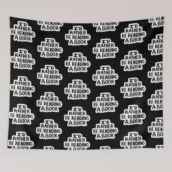 Item preview, I'd rather be reading a book designed and sold by Sketchbrooke.