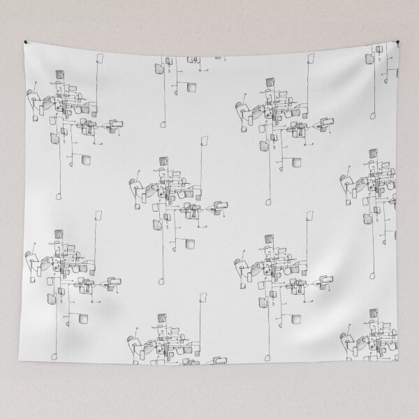 Item preview, Floral-Tectonics in Black and White designed and sold by mela4xela.