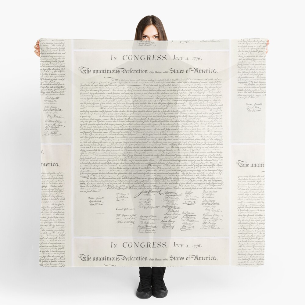 U.S. Declaration of Independence Scarf
