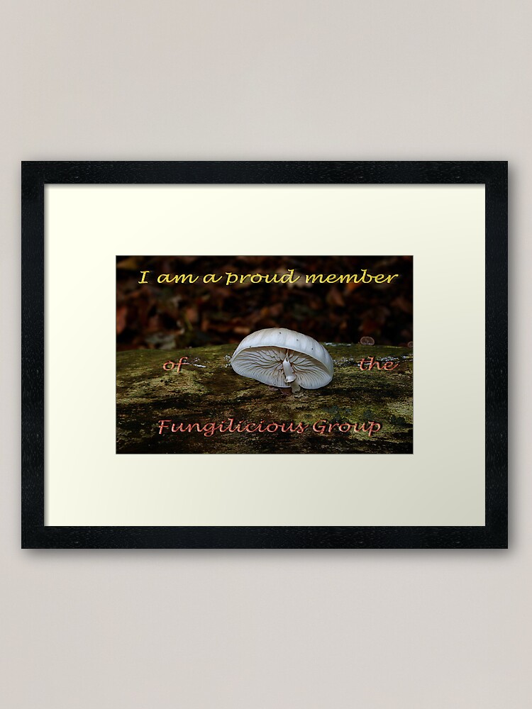 Alternate view of Member banner Fungilicious Group Framed Art Print