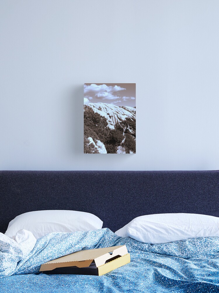 Thumbnail 2 of 3, Canvas Print, MOUNTAINS in Sepia tone designed and sold by TatianaMichaela.