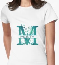 Misty | Girls Name Monogram | Watercolor and Butterflies Women's Fitted T-Shirt